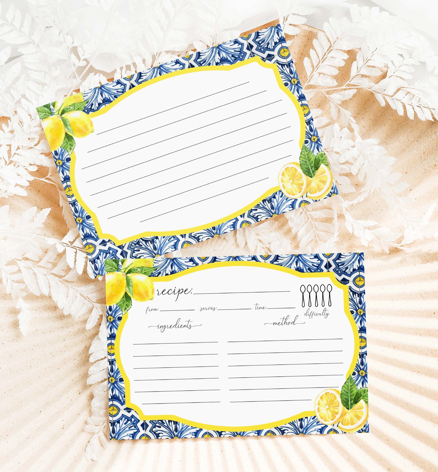 Positano Lemons | Printable Bridal Shower Invitation Suite Template