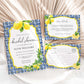 Positano Lemons | Printable Bridal Shower Invitation Suite Template