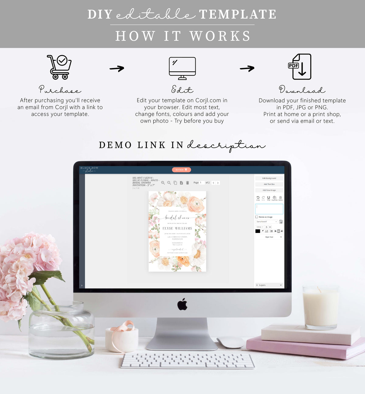 Computer Printable Shower Invitations Computer Printable Bridal Shower Invitations Bubbles And Brews Rose