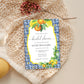 Positano Oranges Lemons | Printable Bridal Shower Invitation Template