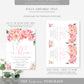 Piper Floral White | Printable Love In Bloom Bridal Shower Invitation Template