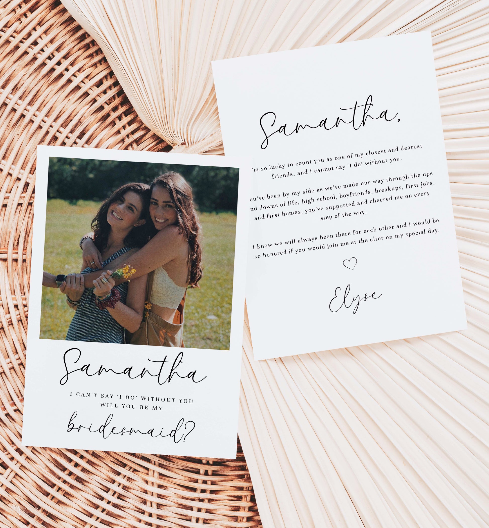 Quest Script White | Printable Bridesmaid Proposal Photo Card Template – Black Bow Studio quest-script-white-printable-bridesmaid-proposal-photo-card-template-black-bow-studio