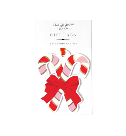 Candy Cane Christmas Gift Tags Set