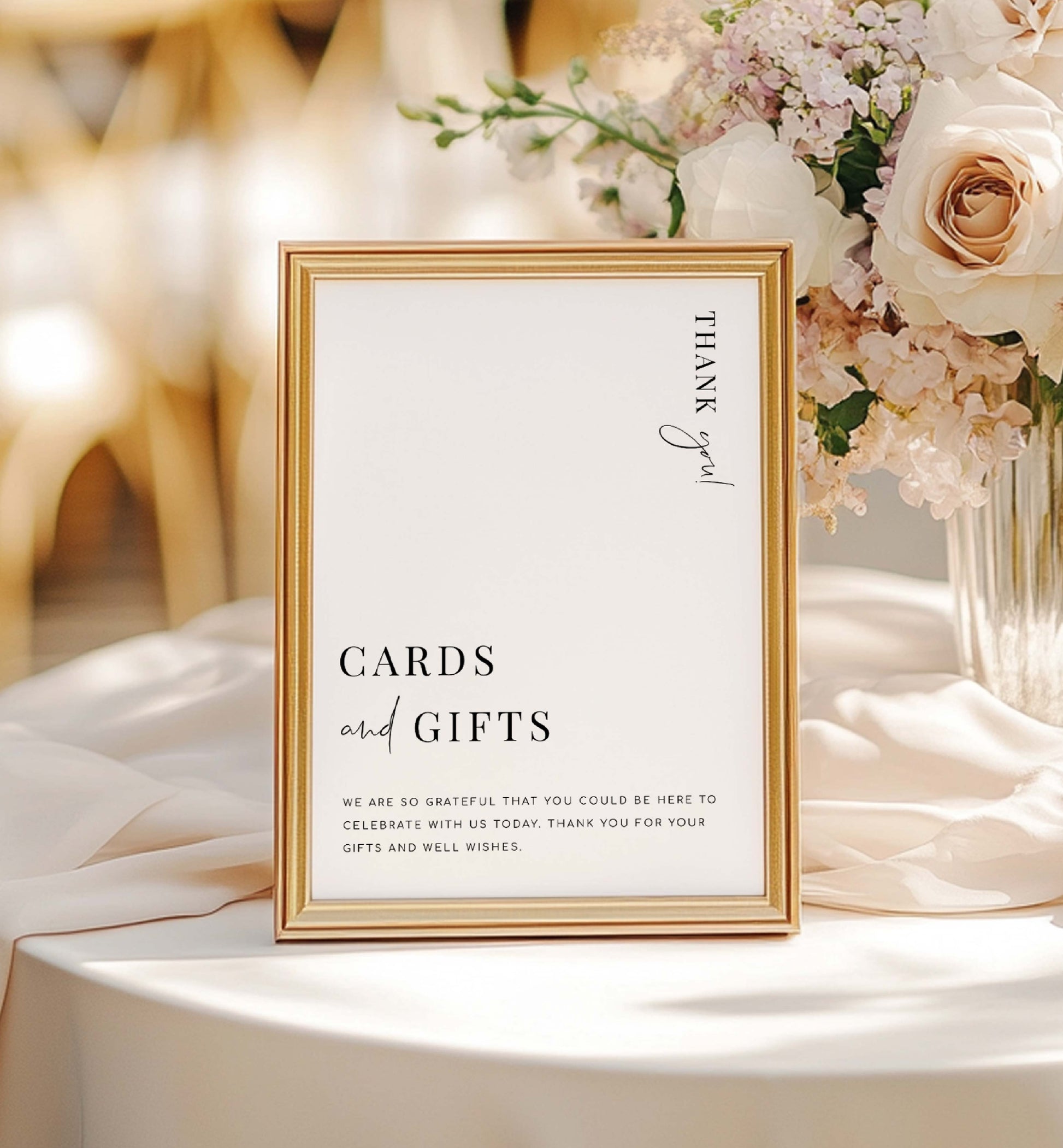 Cards and Gifts Sign, Minimalist Wedding Present Table Sign, Printable Wedding Gifts Sign, Modern Baby Shower Cards and Gifts Sign, Estelle