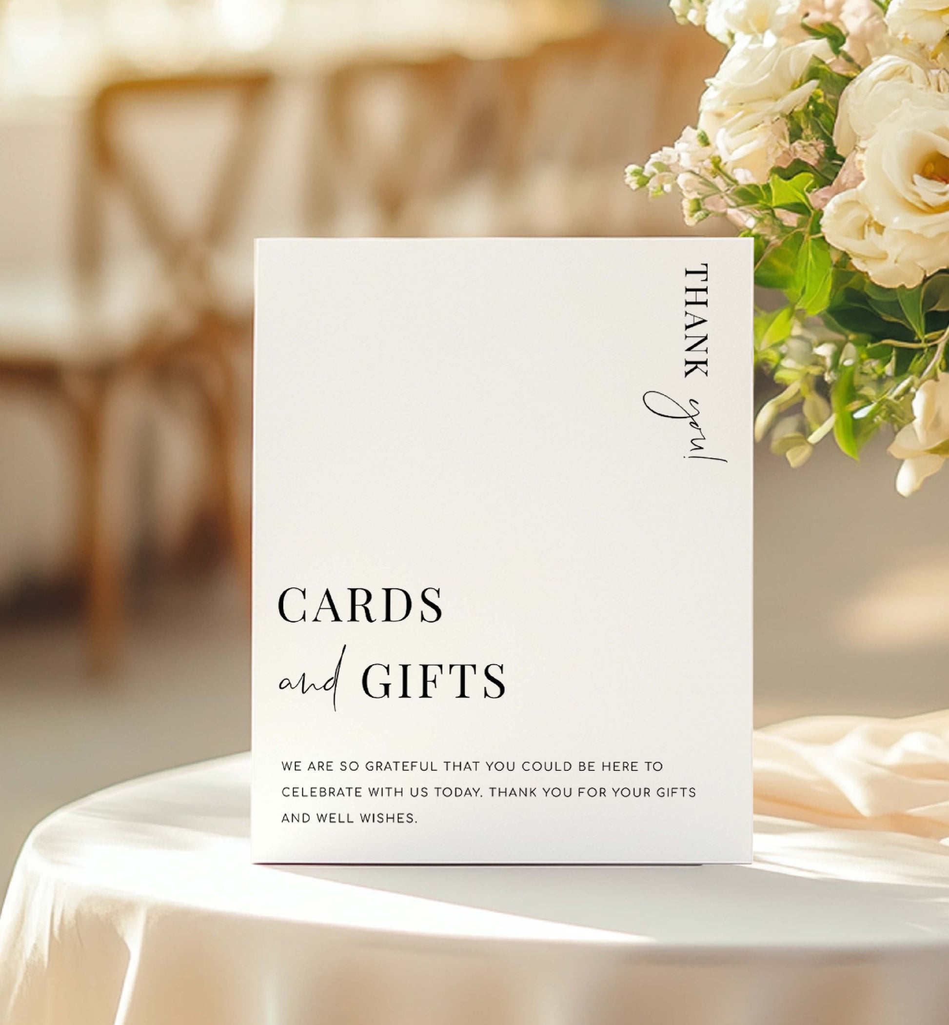 Cards and Gifts Sign, Minimalist Wedding Present Table Sign, Printable Wedding Gifts Sign, Modern Baby Shower Cards and Gifts Sign, Estelle