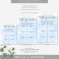 Watercolour Blue | Printable Baby Name Voting Game Sign Template