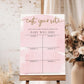 Cast Your Vote Baby Name Voting Poster Template, Pink Watercolour Guess The Baby Name Voting Sign, Printable Girl Baby Shower Game Sign