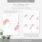 Piper Floral White | Printable Chocolate Bar Favour Wrappers Template