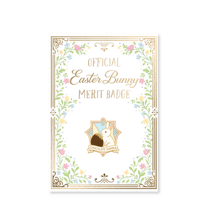 Chocolate Sharer Easter Merit Badge Enamel Pin