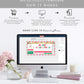 Stripe Pink Multi | Printable Christmas Boarding Pass Template