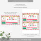 Stripe Pink Multi | Printable Christmas Boarding Pass Template