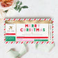 Editable Boarding Pass Christmas Template, Printable Surprise Fake Airline Ticket Gold Foil, Vacation Airplane Ticket Gift, Festive Stripe