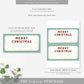 Stripe Green Red | Printable Christmas Concert Gift Voucher Template