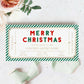Christmas Concert Ticket Gift Voucher Template, Fully Custom Printable Gift Certificate, Music Show Ticket Christmas Present, Green Stripe