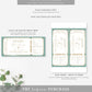 Stripe Green Gold | Printable Christmas Concert Custom Gift Voucher Template