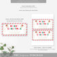 Stripe Pink Multi | Printable Christmas Custom Gift Voucher Template