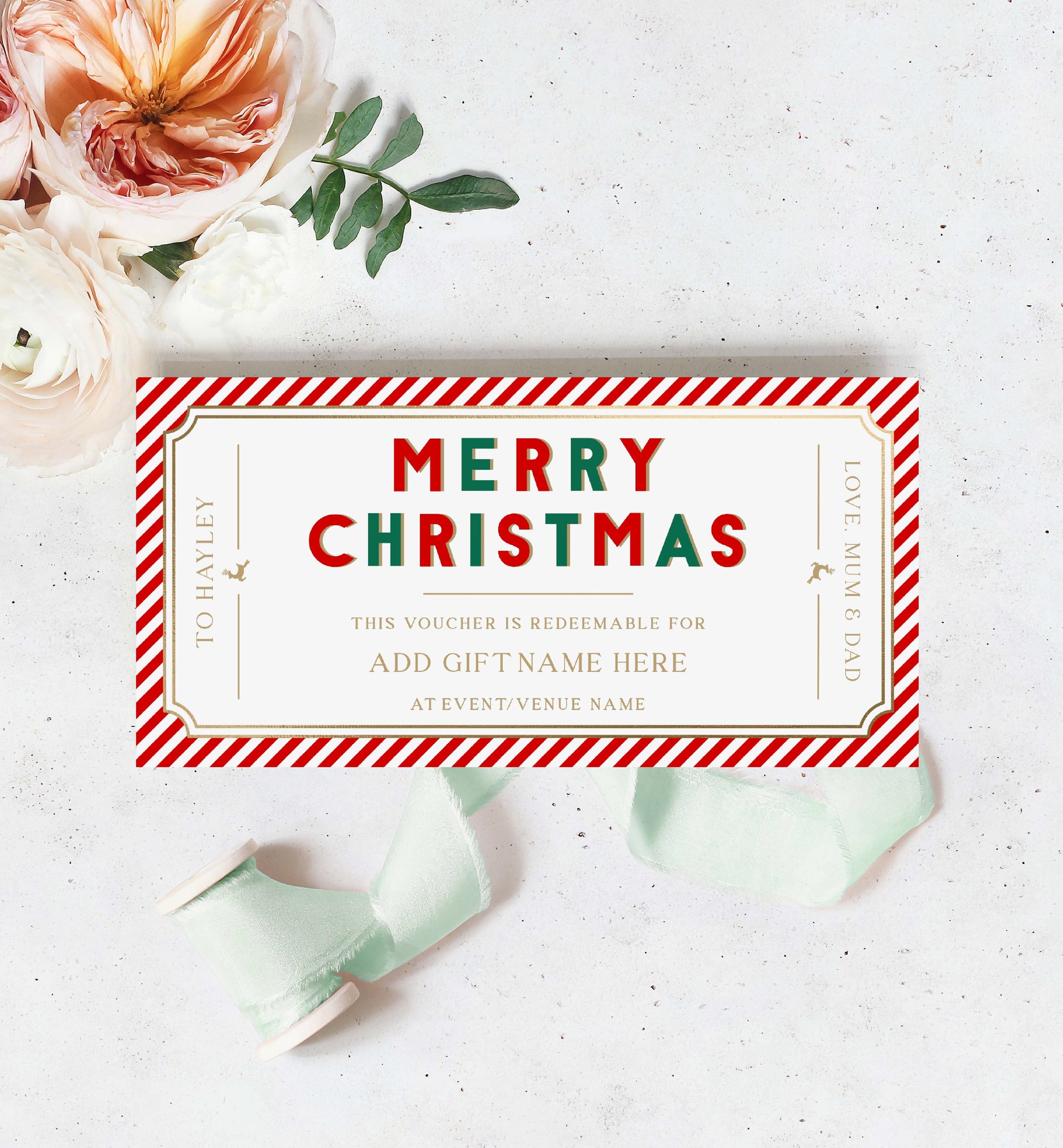 stripe-red-gold-printable-christmas-custom-gift-voucher-template-black-bow-studio for Free Printable Gift Certificates For Christmas Stripe Red Gold | Printable Christmas Custom Gift Voucher Template – Black Bow Studio for Free Printable Gift Certificates For Christmas