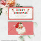 Christmas Gift Voucher Template, Fully Custom Printable Gift Certificate Christmas Present, Gold Christmas Gift Coupon, Spa Gift Voucher, Theatre Tickets Voucher, Concert Tickers, Red Stripe Retro Vintage Santa
