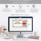Stripe Green Red | Printable Christmas Custom Gift Voucher Template