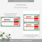 Stripe Green Red | Printable Christmas Custom Gift Voucher Template