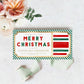 Christmas Gift Voucher Template, Fully Custom Printable Gift Certificate Christmas Present, Gold Christmas Gift Coupon, Green Stripe