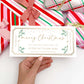 Custom Gift Voucher Christmas Template, Fully Custom Printable Gift Certificate Christmas Present, Christmas Gift Coupon, Ferras Greenery