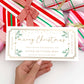 Custom Gift Voucher Christmas Template, Fully Custom Printable Gift Certificate Christmas Present, Christmas Gift Coupon, Ferras Greenery