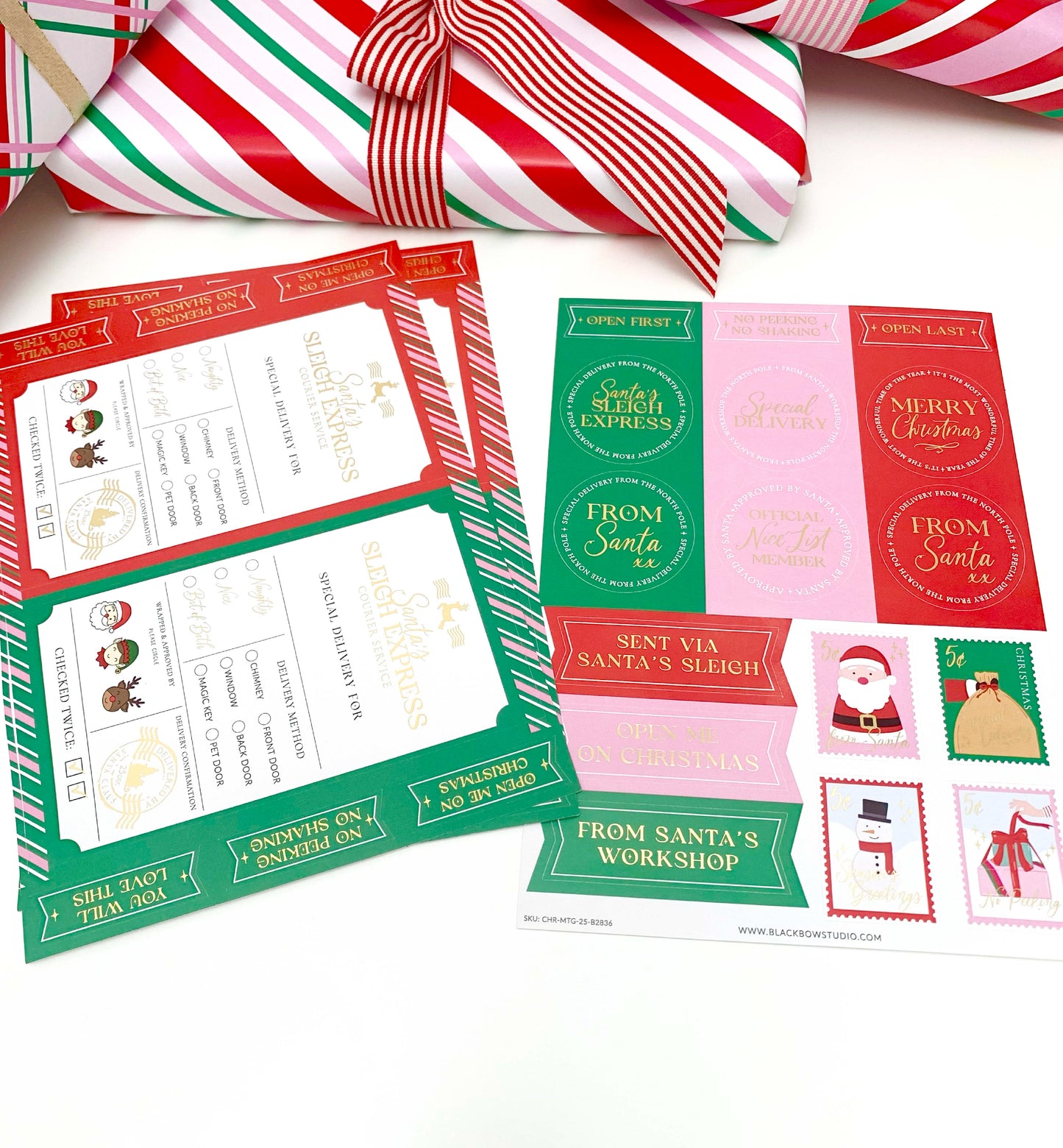 Special Delivery Christmas Gift Stickers | Set of 32