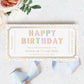 Happy Birthday Custom Gift Voucher Template, Printable Birthday Gift Certificate, Unisex Printable Birthday Gift Coupon, Pastel Dot
