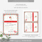 Santa's Workshop Red Green | Printable Christmas Delayed Gift Notice Template