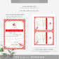 Printable Delayed Delivery Notice, Lost Christmas Present Note, Running Late Christmas Gift Label, Delayed gift notice, late delivery notice, Late Delivery Letter From Santa, Stripe
