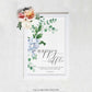 Ferras Blossom Blue | Printable Diaper Raffle Sign & Ticket Template