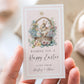 Printable Happy Easter Gift Tag Template, Easter Hunt Tag, Easter Basket, Easter Treat Tag, Easter Brunch Thank You, Easter Bunny Tag