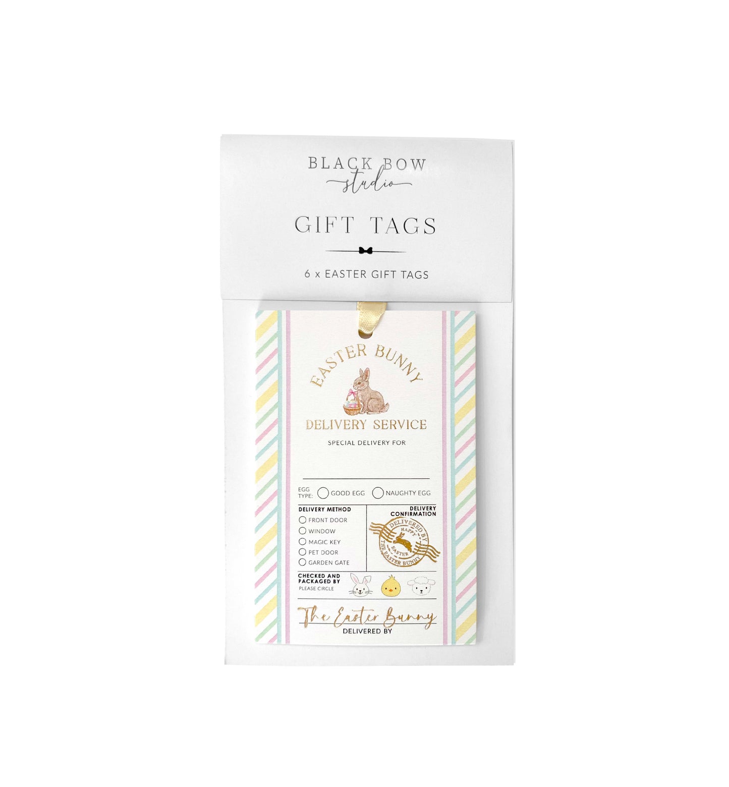 Easter Bunny Delivery Service Gift Tags - Set of 6, Easter Basket Gift Tag, From The Easter Bunny, Bunny Mail Gift Tags, Egg Hunt Gift Tags