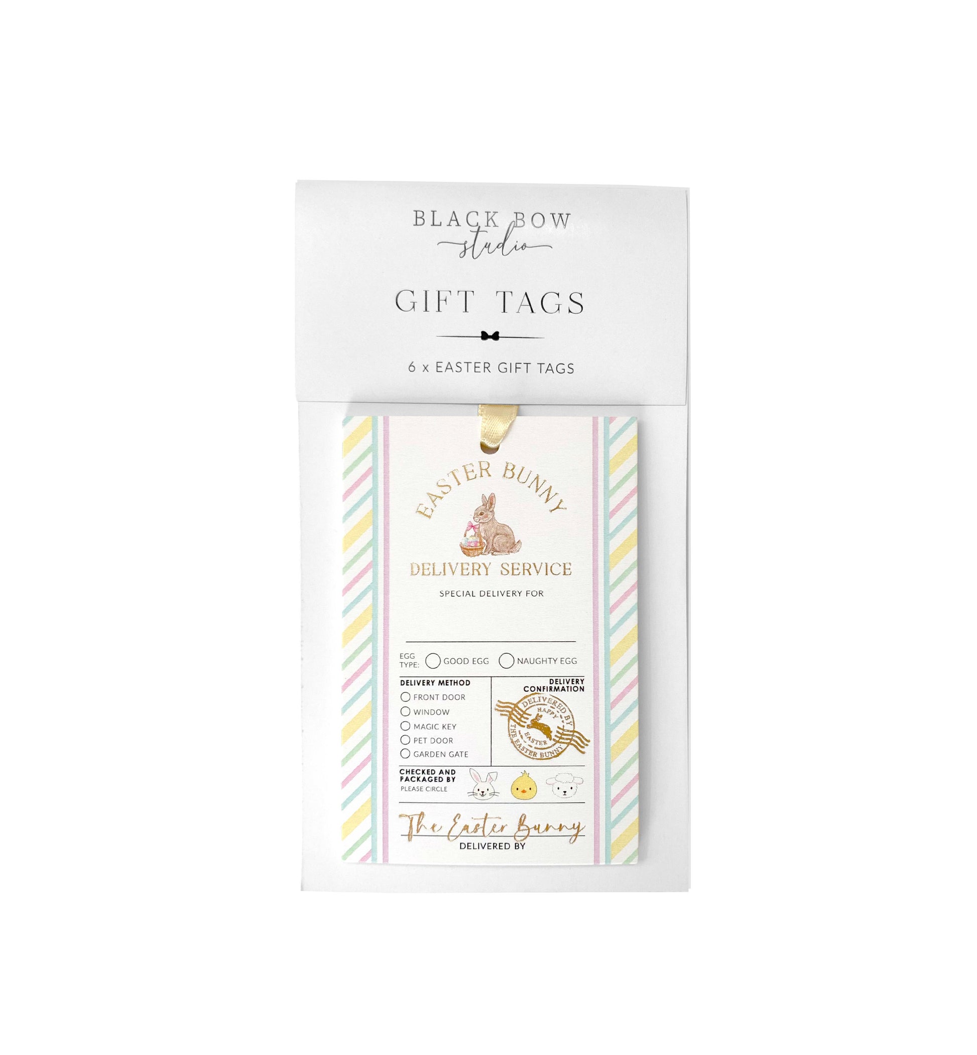 Easter Bunny Delivery Service Gift Tags - Set of 6, Easter Basket Gift Tag, From The Easter Bunny, Bunny Mail Gift Tags, Egg Hunt Gift Tags