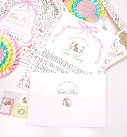 Personalised First Easter Letter From The Easter Bunny Pink
