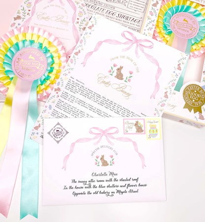 Personalised First Easter Letter From The Easter Bunny Pink