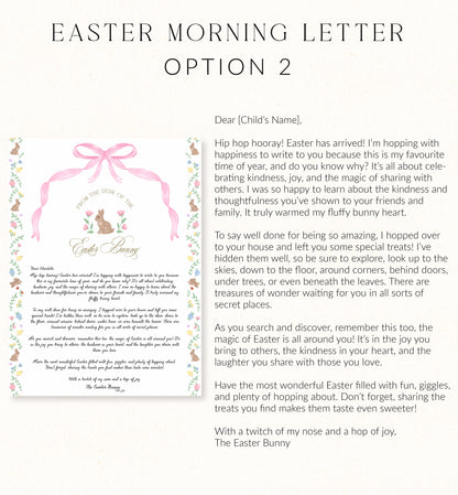 Personalised Letter From The Easter Bunny, Addressed Envelope and Bunny Mail Postage Stamps, Easter Basket Gift, Easter Present