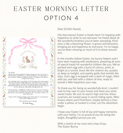 Personalised Letter From The Easter Bunny, Addressed Envelope and Bunny Mail Postage Stamps, Easter Basket Gift, Easter Present