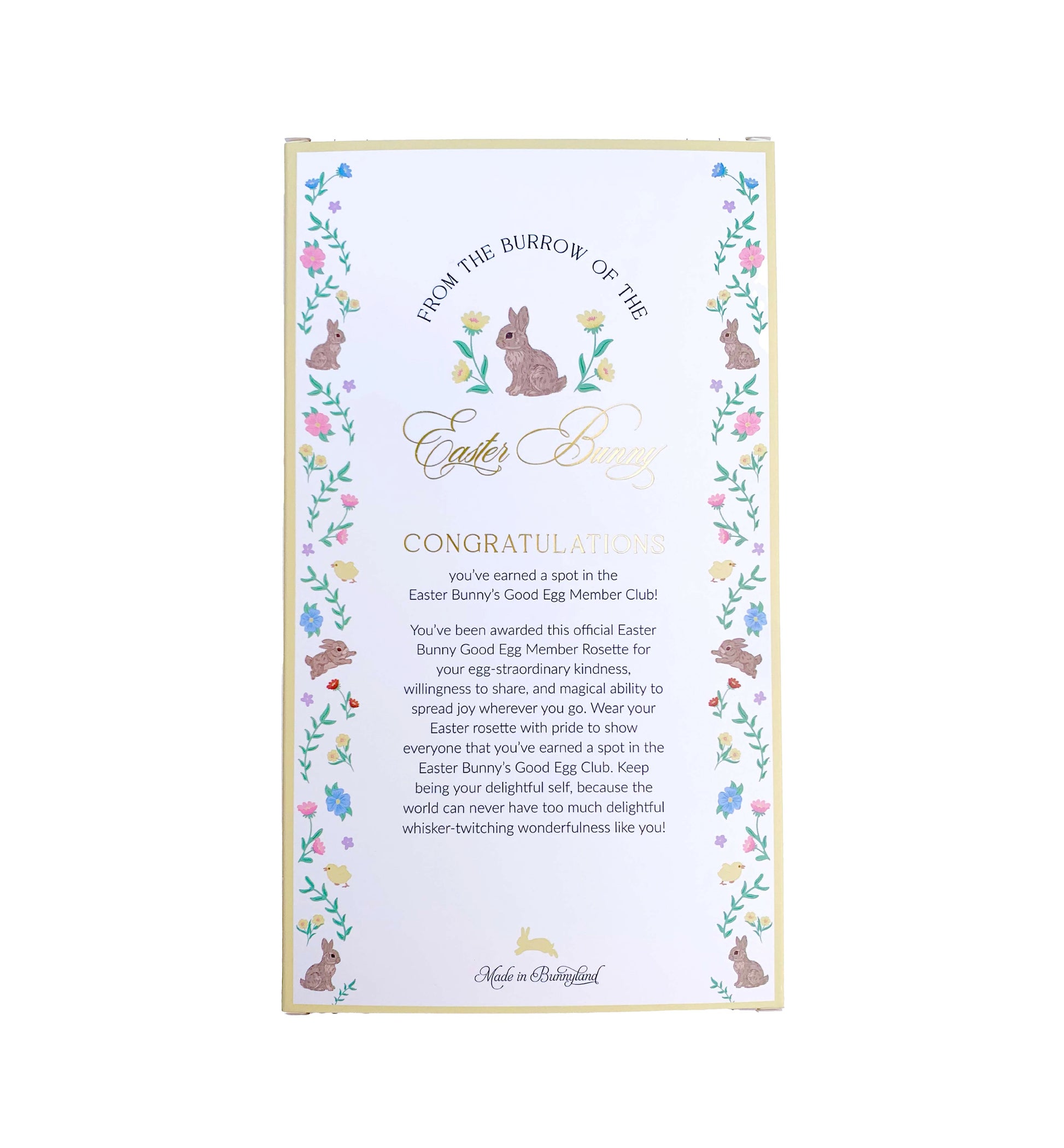 Pink, Yellow and Mint Green three tier satin ribbon easter good egg member rosette award Perfect for Easter Baskets