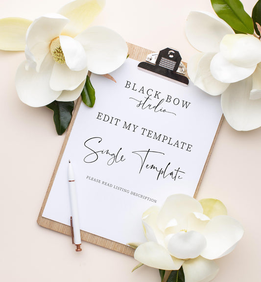 Edit my Printable Template