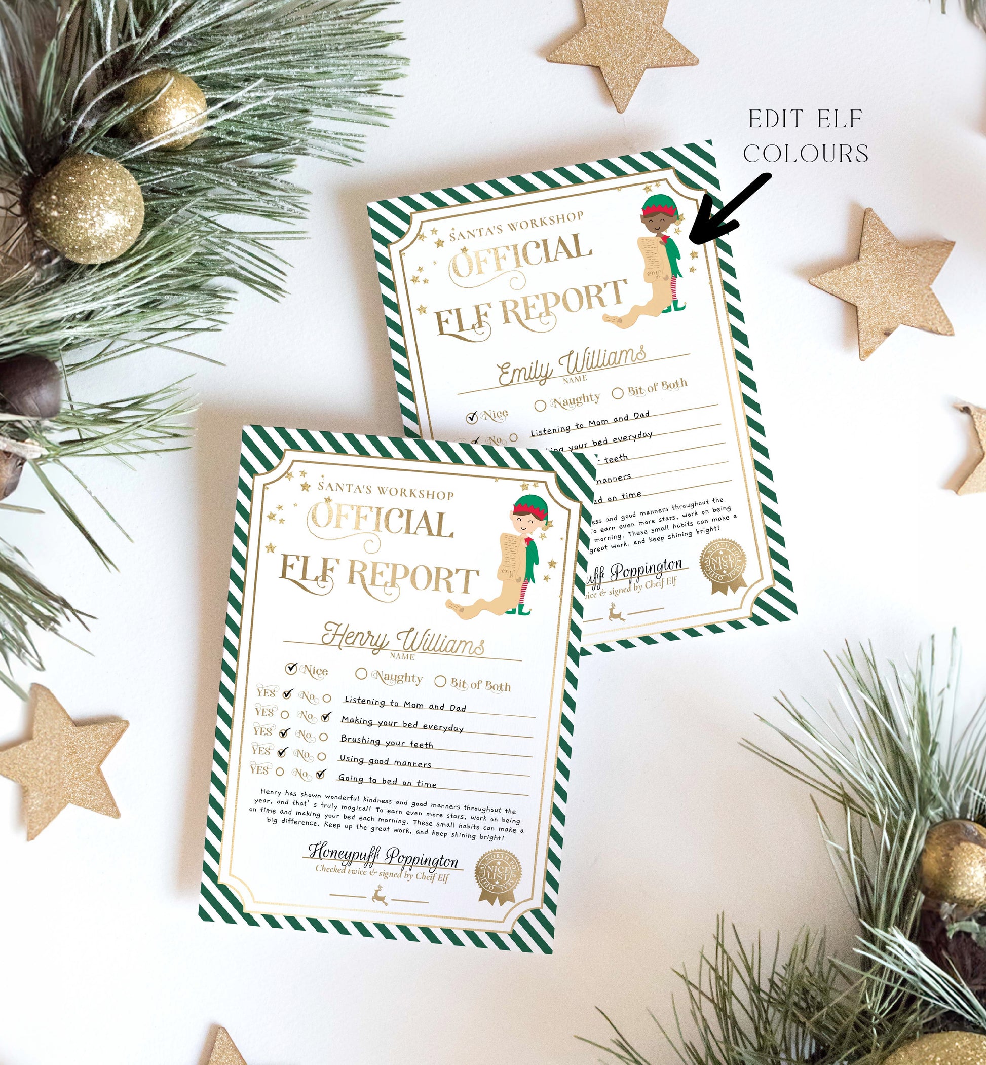 Santa's Workshop Green | Printable Christmas Elf Report Card Template – Black Bow Studio santa-s-workshop-green-printable-christmas-elf-report-card-template-black-bow-studio
