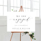 Engagement Party Welcome Sign, Printable We're Engaged Welcome Sign, Engagement Party Decorations, Minimalist Engagement, Ellesmere