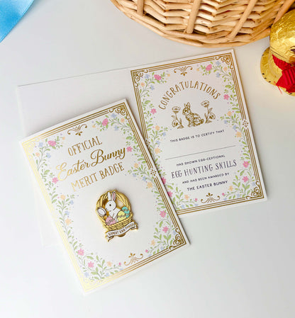 Expert Egg Finder Easter Merit Badge Enamel Pin