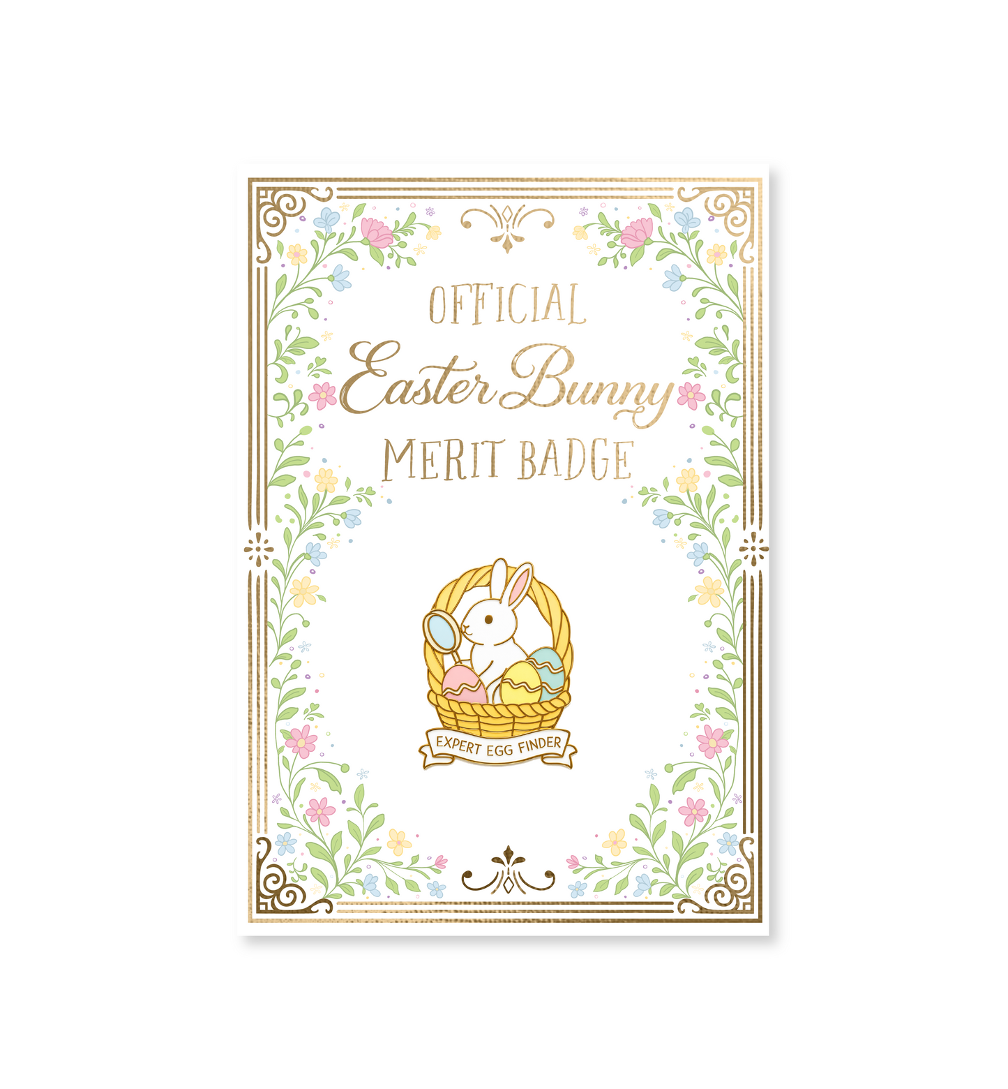 Expert Egg Finder Easter Merit Badge Enamel Pin