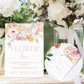 Printable Floral Flower Bar Sign and Favor Tag, Bridal Shower Bouquet Station Sign, Wildflower Bouquet Favor Sign and Favor Tag, Millie