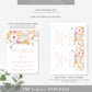 Millie Floral White | Printable Flower Bar Sign Template
