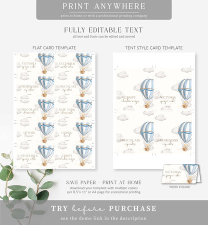 Bearly Wait | Printable Place Cards Template