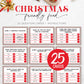 Christmas Friendly Feud Game, Printable Christmas Game, Family Christmas Game, Holiday Party Games, Adult Christmas Party Game, Stripe