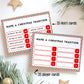 Christmas Friendly Feud Game, Printable Christmas Game, Family Christmas Game, Holiday Party Games, Adult Christmas Party Game, Stripe